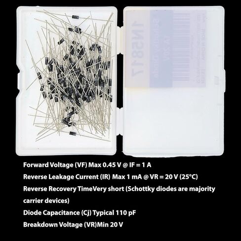 EEEEE16 القيمة 250 PCS DIODE COFTMENT KIT تحتوي على مقوم سريع الاسترداد Schottky تبديل الحزمة الصمام الثنائي Zener من الثنائيات المتنوعة in Kuwait
