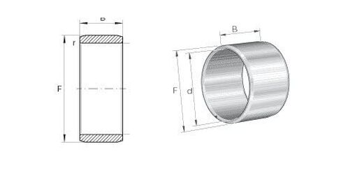 1PC IR80X90X54 IR 80X90X54 Needle Roller Bearing Inner Ring Precision Ground Metric 80mm ID 90mm OD 54mm Width in Kuwait