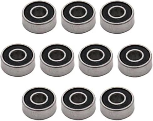 10pcs ABEC-5 MR104-2RS MR104ZZ MR104 2RS MR104RS 4X10X4MM RUBBER Blue Miniature Miniature Deep Groove Bearings (MR104ZZ ، ABEC 5) in Saudi Arabia