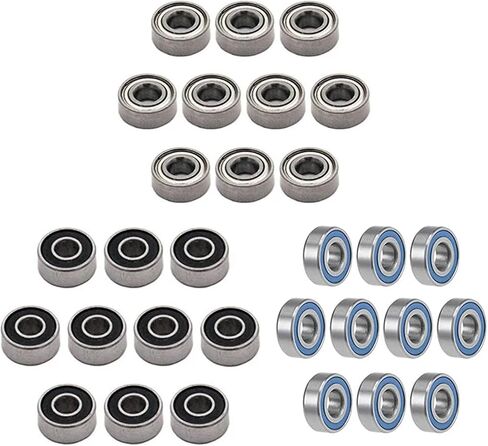 10pcs ABEC-5 MR104-2RS MR104ZZ MR104 2RS MR104RS 4X10X4MM RUBBER Blue Miniature Miniature Deep Groove Bearings (MR104ZZ ، ABEC 5) in Saudi Arabia