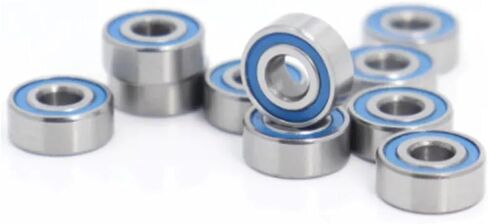 10pcs ABEC-5 MR104-2RS MR104ZZ MR104 2RS MR104RS 4X10X4MM RUBBER Blue Miniature Miniature Deep Groove Bearings (MR104ZZ ، ABEC 5) in Saudi Arabia