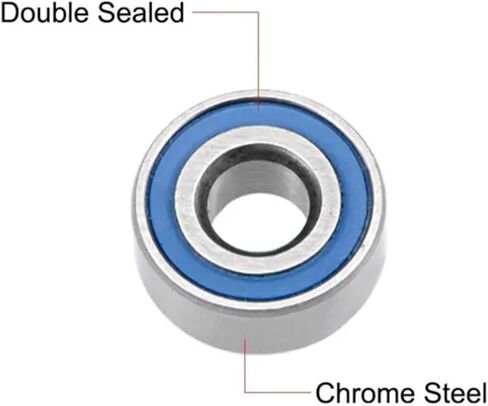 10pcs ABEC-5 MR104-2RS MR104ZZ MR104 2RS MR104RS 4X10X4MM RUBBER Blue Miniature Miniature Deep Groove Bearings (MR104ZZ ، ABEC 5) in Saudi Arabia