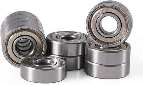 10Pcs Double Shield Miniature High Carbon Steel Bearing 608zz 623zz 624zz 635zz 626zz 688zz 3D Printer Parts 608Rs 608 Bearing(608zz) in Saudi Arabia