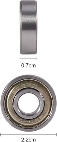 10Pcs Double Shield Miniature High Carbon Steel Bearing 608zz 623zz 624zz 635zz 626zz 688zz 3D Printer Parts 608Rs 608 Bearing(608zz) in Saudi Arabia