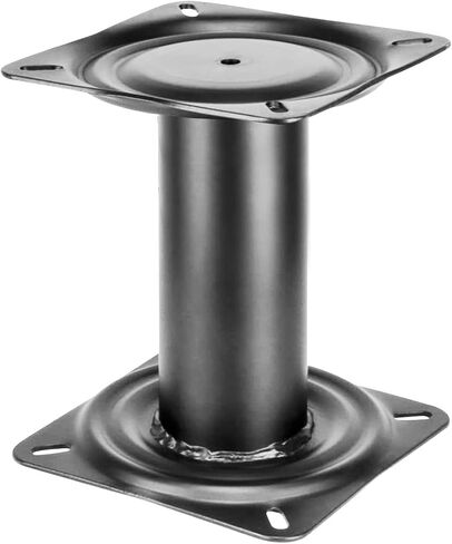 Boat Seat Pedestal Height Adjustable 11-18 inches Black Powder Coated Base for Yacht Boat Seat Mount,Ideal for Boating and Fishing Enthusiasts,Reinforced Welded Joints in Saudi Arabia