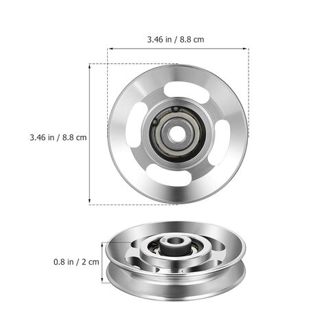 Aluminum Pulley Wheel Universal Bearing Pulley Wheel for Cable Machine Home Gym Equipment Part Garage Door in Saudi Arabia