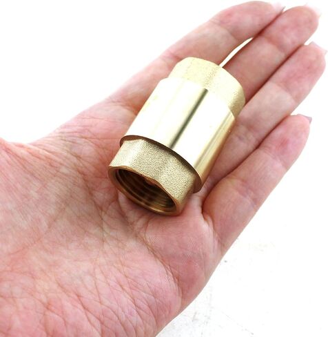 Maxmoral 2PCS 1/2 Inch Female Thread Solid Brass Check Valves Anti Reflux Industrial Hydraulics Pneumatics Plumbing Fitting for Fuel/Air/Liquid/Oil Piping Applications and Connection in Saudi Arabia