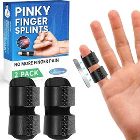 Pinky Finger Splint (2 Pack) Trigger Finger Brace for Kids, Small, Pinky Splint, Pain Relief, Knuckle Immobilization, Arthritis, Mallet Finger, Fits Thumb, Ring, Pinkie, Little Fingers in Saudi Arabia