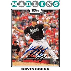 Autograph Warehouse 421320 Kevin Gregg Autographed Baseball Card Florida Marlins FT 2008 Topps No.16 in Saudi Arabia
