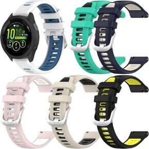 حزام رياضي بديل لـ Garmin Forerunner 265S/ 255S/ 255S Music/ Venu 3S/ Venu 2S Watch Bands for Women & Men 18mm -Silicon Wristbands Quick Equiplies Fand Band Associory in Kuwait