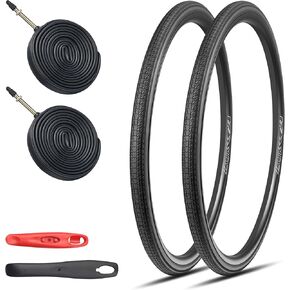 2 عبوة 700x28/32/35C مجموعة إطارات الدراجات على الطريق ، إطارات قابلة للطي مع Presta Valve FV48 أنابيب وإطارات داخلية ، مناسبة للدراجات على الطرق 、 دراجات المدينة 、 جولة دراجة الدراجة للدراجات in Kuwait