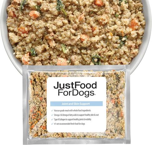 طعام الكلاب الطازج المجمد من JustFoodForDogs للمعدة الحساسة، وجبة كاملة أو طعام للكلاب، علاج متوازن، 18 أونصة (عبوة من 7) in Saudi Arabia