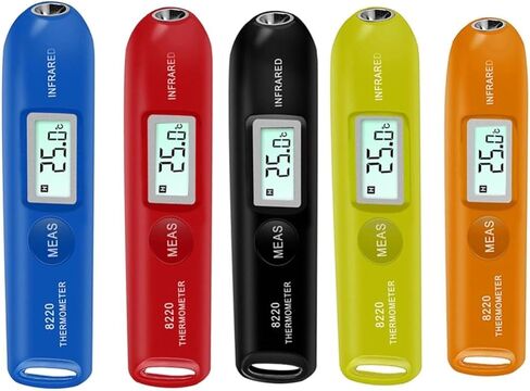 مقياس حرارة الجيب الرقمي المصغرة المصغرة المصغرة بالأشعة تحت الحمراء المحمولة مع شاشة شاشة LCD للاستخدام الصناعي قراءات دقيقة في مئوية و Fahrenheit واسعة النطاق -50 درجة مئوية إلى 220 درجة مئوية in Saudi Arabia