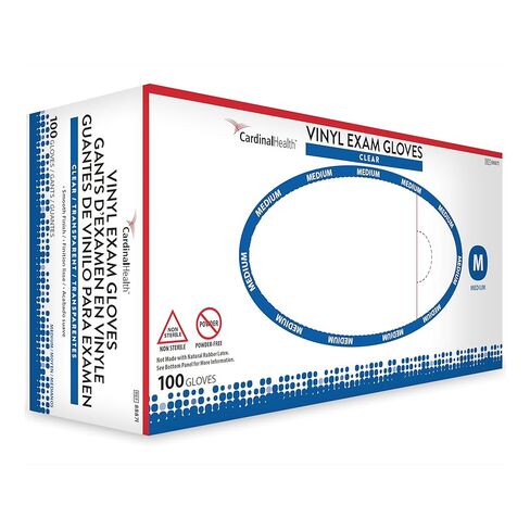 Cardinal Health™ Clear Vinyl Exam Gloves, XL, 100EA/BX in Saudi Arabia
