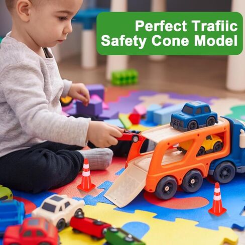 10PCS Mini Traffic Cones, 1.77 in Roadblock Plastic Cones Traffic Signs for Micro Landscape Sand Table Engineering Construction Road Cone Model (Orange) in Saudi Arabia