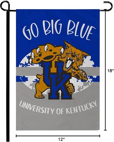 Fanmats 34983 KENTUCKY WILDCATS FLAGLAND SILISH GARDEN SLAGH 12 "X18" in Saudi Arabia