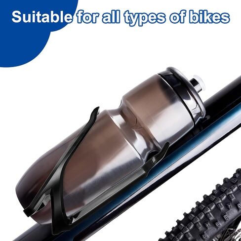 Harfington Bicycle Mater Bottle حامل خفيفة الوزن زجاجة زجاجة دراجة شاملة لركوب الدراجات مع رافعة الإطارات لطريق MTB Mountain in Kuwait