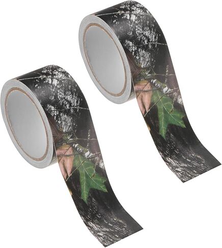 2.0IN x 10.94Yards Camouflage Gaffer Tape [2 Roll] - Self Adhesive Camo Tape Wear-Resistant Use for Outdoor Camping & Hunting - [Forest] Thick Cotton Fabric Tape in Saudi Arabia