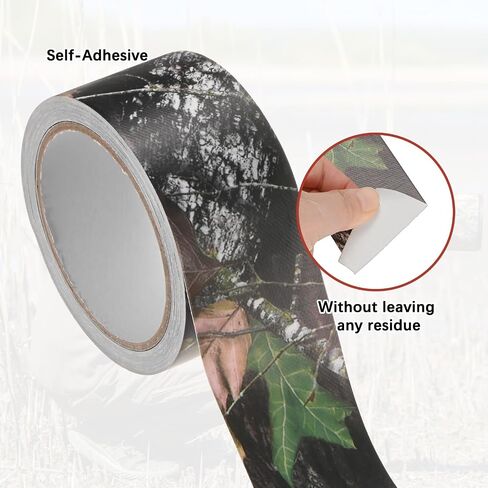 2.0IN x 10.94Yards Camouflage Gaffer Tape [2 Roll] - Self Adhesive Camo Tape Wear-Resistant Use for Outdoor Camping & Hunting - [Forest] Thick Cotton Fabric Tape in Saudi Arabia