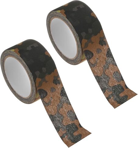 2.0IN x 10.94Yards Camouflage Gaffer Tape [2 Roll] - Self Adhesive Camo Tape Wear-Resistant Use for Outdoor Camping & Hunting - [Forest] Thick Cotton Fabric Tape in Saudi Arabia