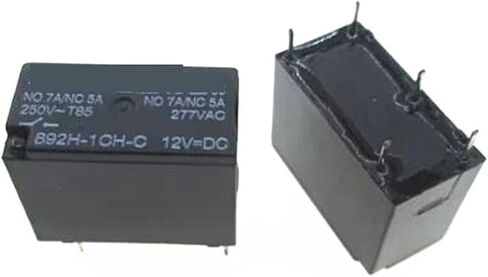 12V Relay 892H-1CH-C 12VDC 892H-1CH-C-12VDC 12V DC12V 12VDC 5A 250VAC DIP5 5Pcs in Saudi Arabia