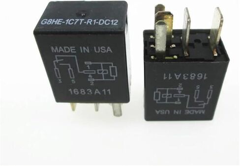 Auto Car 12V Relay G8HE-1C7T-R1-DC12 G8HE-1C7T-R1-DC12V G8HE-1C7T-R1-12VDC G8H1C7TR1DC12 5PIN 5PCS in Saudi Arabia
