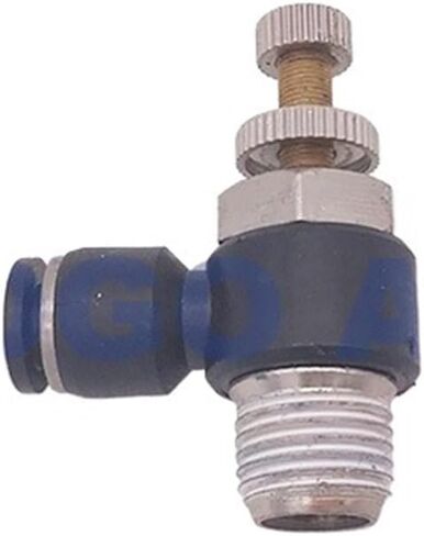 10pcs a lot air cylinder throttle valve thread PT M5 1/8 1/4 inch 4mm 6mm small pneumatic fittings SC SL for hose solenoid valve(SC4-M5) in Saudi Arabia