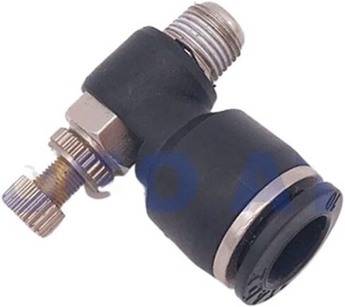 10pcs a lot air cylinder throttle valve thread PT M5 1/8 1/4 inch 4mm 6mm small pneumatic fittings SC SL for hose solenoid valve(SC4-M5) in Saudi Arabia