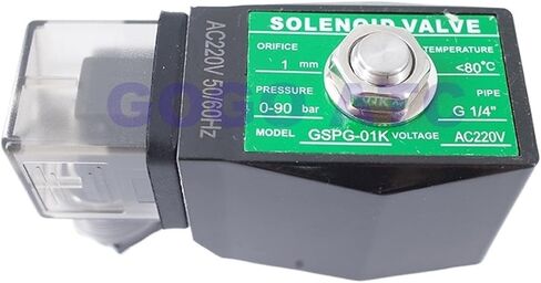 50BAR 90BAR 2 Way SS304 صمام الملف اللولبي ذو الضغط العالي المفتوح عادة 1/4 "380V 220V GSPG-01K GSPG-M02K NO (AC24V_50BAR) in Saudi Arabia