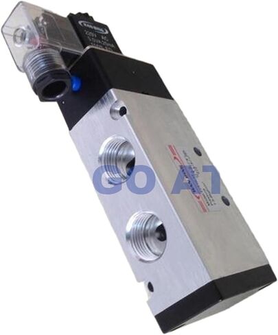 Pneumatic single coil solenoid valve air 4V410-15 Port 1/2" BSP 24V DC 5 way electric control valve with Plug red LED light(110V) in Saudi Arabia