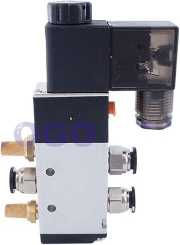 4V110-06 4V210-08 4V310-10 4V410-15 valves with Muffler connector 4mm/6mm/8mm/10mm/12mm 5/2 way solenoid valve 12V 24V 220V(4V210-08,AC110V_WITH 12MM) in Saudi Arabia