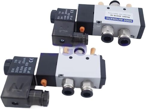 4V110-06 4V210-08 4V310-10 4V410-15 valves with Muffler connector 4mm/6mm/8mm/10mm/12mm 5/2 way solenoid valve 12V 24V 220V(4V210-08,AC110V_WITH 12MM) in Saudi Arabia