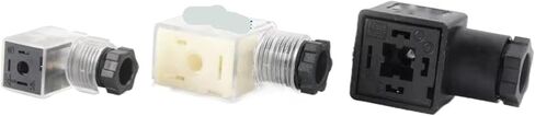 1PC Plug Solenoid Valve Coil Connector DIN43650 A/B/C For Valve Solenoid Coil DC12V DC24V AC110V AC220V(DIN43650A,AC 220V) in Saudi Arabia