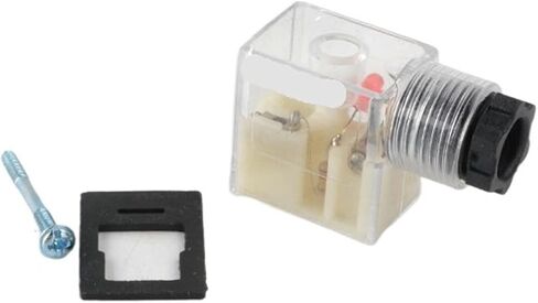 1PC Plug Solenoid Valve Coil Connector DIN43650 A/B/C For Valve Solenoid Coil DC12V DC24V AC110V AC220V(DIN43650A,AC 220V) in Saudi Arabia