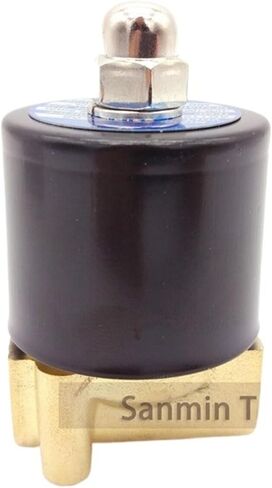 2W 025 1/8 1/4 3/8 1/2 3/4 Two Way Solenoid Brass Valve Normally Closed for Water Oil Air Diesel-Gas Fuels(2W500 50 G2,AC110V_CLOSED) in Saudi Arabia