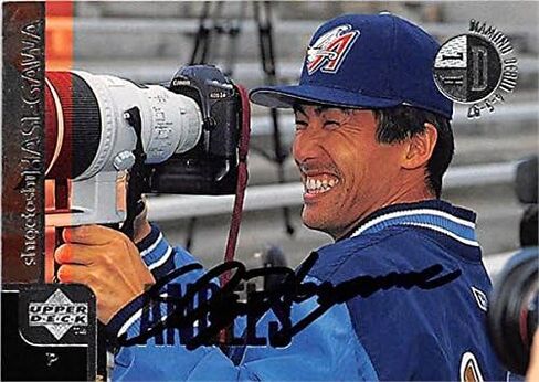 تذكارات رياضية مستودع توقيعه 365895 Shigetoshi Hasegawa بطاقة البيسبول الموقعة - 1998 Upper Deck -19 Diamond لاول مرة in Saudi Arabia
