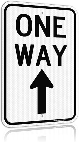 Faittoo One Way Tays مع AP ARROW ، 18 × 12 بوصة من الدرجة من الألومنيوم الخالي من الصدأ ، والطقس/التلاشي المقاوم ، والمحمية بالأشعة فوق البنفسجية ، وسهلة التثبيت ، والداخلية/الاستخدام في الهواء الطلق in Kuwait