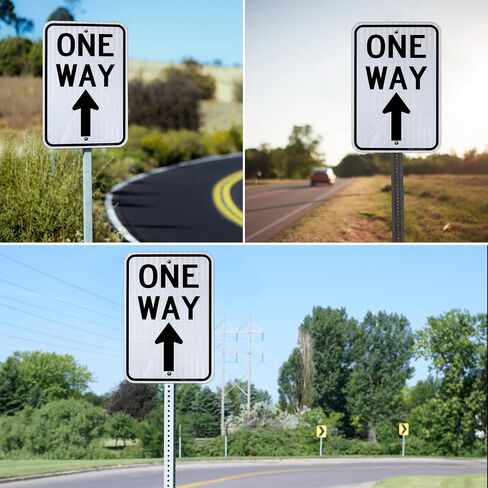 Faittoo One Way Tays مع AP ARROW ، 18 × 12 بوصة من الدرجة من الألومنيوم الخالي من الصدأ ، والطقس/التلاشي المقاوم ، والمحمية بالأشعة فوق البنفسجية ، وسهلة التثبيت ، والداخلية/الاستخدام في الهواء الطلق in Kuwait