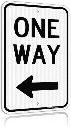 Faittoo One Way Tays مع AP ARROW ، 18 × 12 بوصة من الدرجة من الألومنيوم الخالي من الصدأ ، والطقس/التلاشي المقاوم ، والمحمية بالأشعة فوق البنفسجية ، وسهلة التثبيت ، والداخلية/الاستخدام في الهواء الطلق in Kuwait