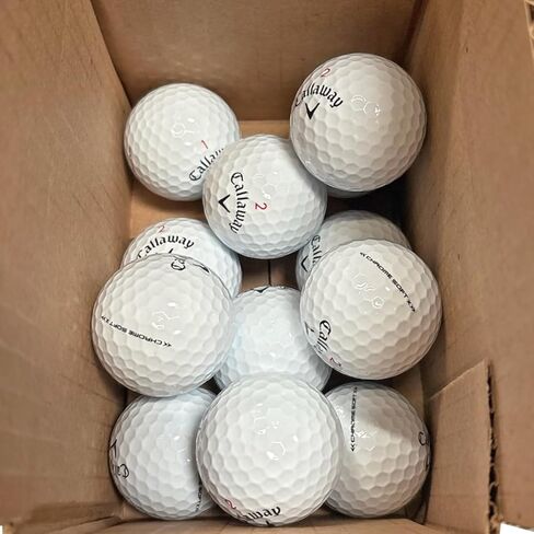 Callaway Chrome Soft X Logo Valls Golf Golf 1 Dozen (12) ، White in Saudi Arabia