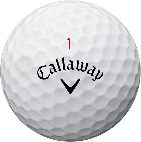 Callaway Chrome Soft X Logo Valls Golf Golf 1 Dozen (12) ، White in Saudi Arabia