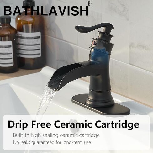 صنبور الحمام الأسود غير اللامع ، صنبور الحمام أحادي الحمام 1 ثقب أو 3 ثقب ، صنبور بالوعة الغرور للحفرة المرحاض العتيقة مع استنزاف منبثقة ، سطح ، خراطيم 2 in Kuwait