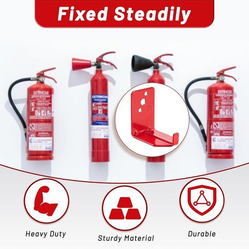 حامل طفاية الحريق ، 40 حزمة حزمة شديدة التحمل من 3 حفرة من الحريق ، حامل مطفأة الحريق القوية لسهولة التثبيت ، متينة متين بحراية الحريق. in Kuwait