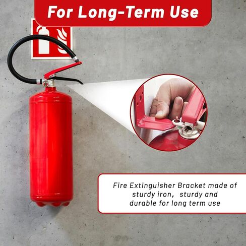 حامل طفاية الحريق ، 40 حزمة حزمة شديدة التحمل من 3 حفرة من الحريق ، حامل مطفأة الحريق القوية لسهولة التثبيت ، متينة متين بحراية الحريق. in Kuwait