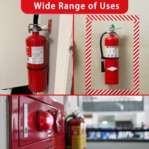 حامل طفاية الحريق ، 40 حزمة حزمة شديدة التحمل من 3 حفرة من الحريق ، حامل مطفأة الحريق القوية لسهولة التثبيت ، متينة متين بحراية الحريق. in Kuwait