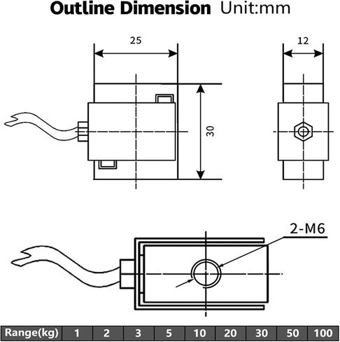 DYLY-106 S-Type Micro Tension Pressure Sensor Weighing Sensor Weight Sensor Force Sensor 5kg50kg(3KG) in Saudi Arabia