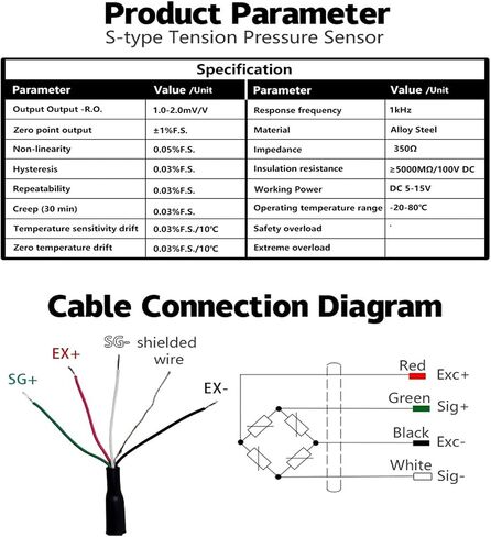 DYLY-106 S-Type Micro Tension Pressure Sensor Weighing Sensor Weight Sensor Force Sensor 5kg50kg(3KG) in Saudi Arabia