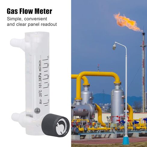 Gas Flow Meter, 10 to 1000ml min Gas Flow Meter Tester Air Adjustable Panel Measure Control Flowmeter Science Lab, Flowmeters in Saudi Arabia