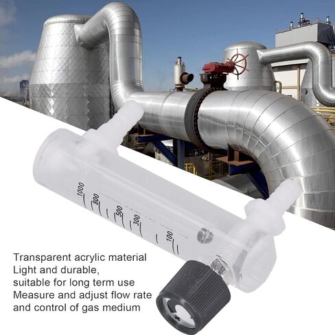 Gas Flow Meter, 10 to 1000ml min Gas Flow Meter Tester Air Adjustable Panel Measure Control Flowmeter Science Lab, Flowmeters in Saudi Arabia
