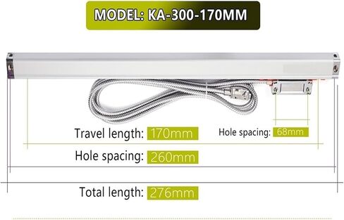 0.005 مم مدفوعة RS422 الإخراج A+ A- B+ KA-300 Sensor Sensor Sensor Linear 70mm ~ 470mm (Ka300-270mm-5U) in Saudi Arabia